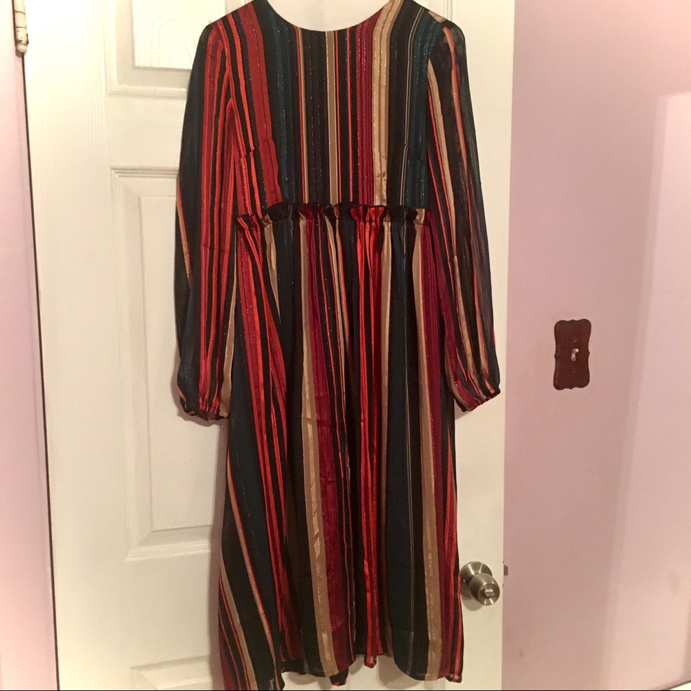 Exotic Mediterranean autumn midi dress